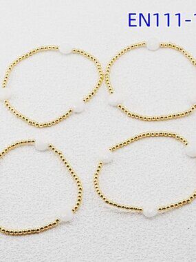 Enewton White Natural Stone Bracelet Set